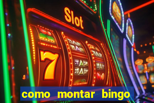 como montar bingo brinquedos toia